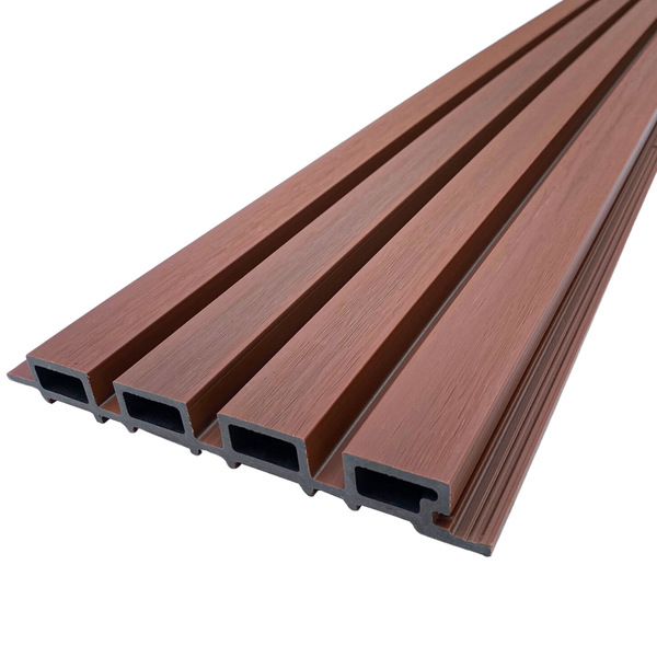 Painel Ripado Wpc Externo Cor Cumaru Kit 5 Un - 2 90m X 20cm