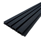 Painel Ripado Wpc Externo Cor Preto Kit 5 Un - 2 90m X 20cm (