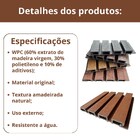 Painel Ripado Wpc Externo Cor Preto Kit 5 Un - 2 90m X 20cm (