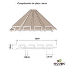 Painel Ripado Wpc Externo Varias Cores 2 90m X 20cm (0 58m²)