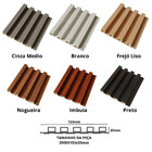 Painel Ripado Wpc Interno Wave Cor: Branco 1 45m X 14cm (0 21