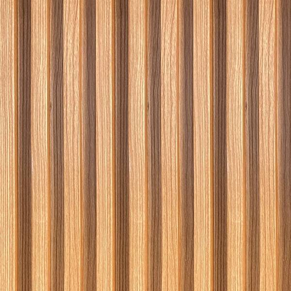 Painel Ripado Wpc Interno Wave Cor: Freijó 2 90m X 14cm (0 406m²