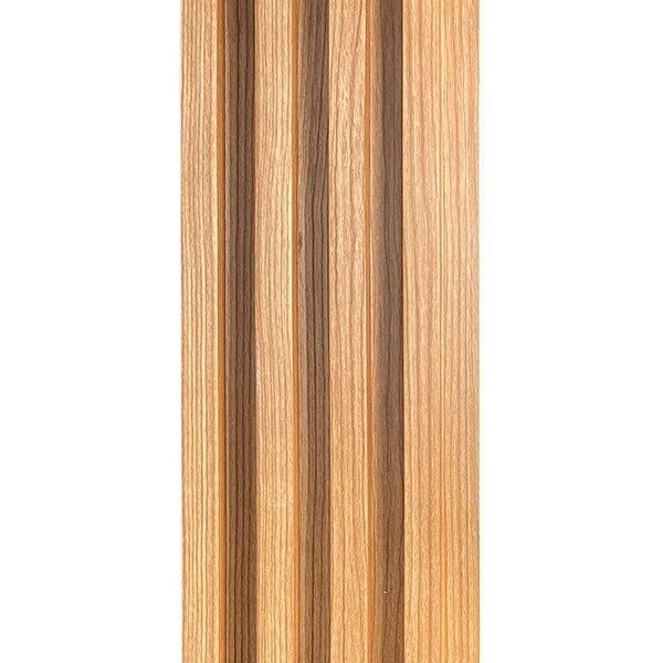 Painel Ripado Wpc Interno Wave Cor: Freijó Kit 5 Un - 2 90m X