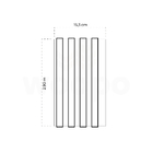 Painel Ripado Wpc Interno Wave Cor: Freijó Liso 2 90m X 14cm