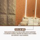 Painel Ripado Wpc Interno Wave Cor: Freijó Liso Kit 5 Un - 2