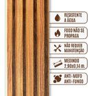Painel Ripado Wpc Interno Wave Cor: Nogueira  Kit 5 Un - 2 90