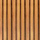 Painel Ripado Wpc Interno Wave Cor: Nogueira  Kit 5 Un - 2 90