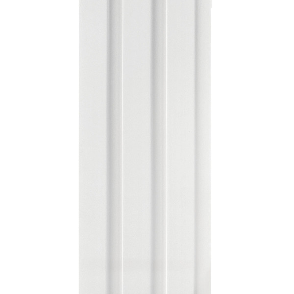 Painel Ripado Wpc Interno Wide Cor: Branco Absoluto Kit 5 Und