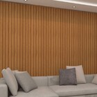 Painel Ripado Wpc Interno Wide Cor: Freijó Kit 5 Un - 2 90m X