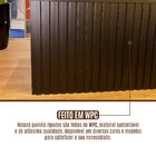 Painel Ripado Wpc Interno Wide Cor: Preto Kit 5 Un - 2 90m X