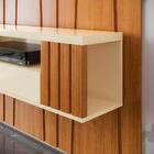 Painel Ripado Zigzag Para Tv Até 75 Polegadas Roma Com Nicho