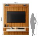 Painel Ripado Zigzag Para Tv Até 75 Polegadas Roma Com Nicho