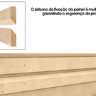 Painel Rippi Para Tv Até 70'' Carvalho Nobre/griz - Dj Móveis