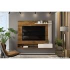 Painel Rippi Para Tv Até 70'' Carvalho Nobre/griz - Dj Móveis