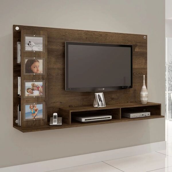Painel Sabiá Para Tv Até 65" Jcm Móveis Cestaplus Cacau