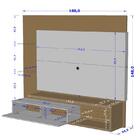 Painel Sala Copacabana Para Tv Até 65 Polegadas