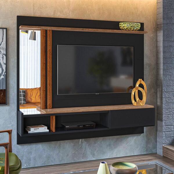 Painel Sala Inovare Para Tv Até 60 Polegadas Espelho 1 Porta