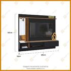 Painel Sala Inovare Para Tv Até 60 Polegadas Espelho 1 Porta