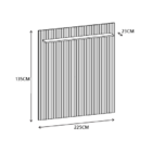 Painel Siena Baixo 2.20 Cedro - Casa D Móveis