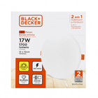 Painel Slim Redondo de Embutir ou Sobrepor Luz Amarela 17W Bivolt Black & Decker