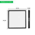 Painel Sob. Quad. 163mm Alumínio 12w Bivolt Led 3000k Blumena