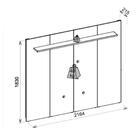 Painel Soberano Para Tv Sala De Estar Madeira Mdp Cacao