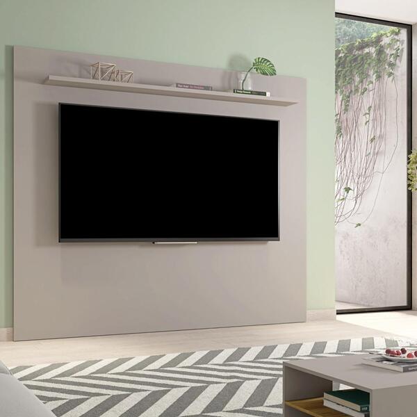 Painel Soberano Para Tv Sala De Estar Madeira Mdp Cacao