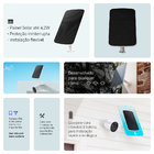 Painel Solar D 7.2v - 4,2w P Câmeras Externa Ezviz A Bateria