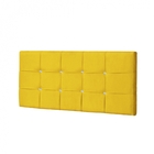 Painel Solteiro Strass Jordania 100 Cm Courino Amarelo - D A