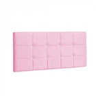 Painel Solteiro Strass Jordania 100 Cm Suede Rosa - D A Decor