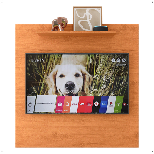 Painel Star Tv 32" Prateleira Superior Inferior 90x90 Decoraç