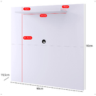 Painel Star Tv 32" Prateleira Superior Inferior 90x90 Decoraç