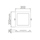 Painel Stella Embutido 18w 3000k Branco Sth9953q/30