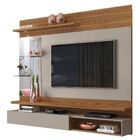 Painel Suspenso Ares Carvalho Nobre/griz Dj Para Tv 55"