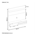 Painel Suspenso Ávila Para Tv De 55 Polegadas Movvida