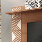 Painel Suspenso Betânia Tv 50 160cm 1 Porta Nature Off White