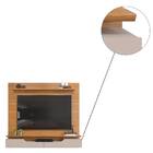 Painel Suspenso Brisa Tv 60" Carvalho Nobre Griz Bnn Decor