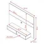 Painel Suspenso Com Nicho Para Tv De Até 49 Polegadas Eros Mo
