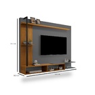 Painel Suspenso Estilo Industrial Onix Luapa Móveis Carvalho