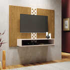 Painel Suspenso Fram Tv 47 120cm Carvalho Intense Off White T