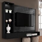 Painel Suspenso Georgia 1,80 Para Tv 50" Car.pre/pr-  Móveis