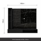 Painel Suspenso Georgia Para Tv 50" Carraro Pre/pr -  Móveis