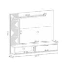 Painel Suspenso Grid Freijó/off White - Hb Móveis