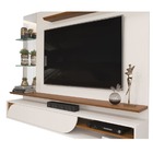 Painel Suspenso Inácio 180cm Tv 60 1 Porta Off White Freijó B