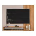 Painel Suspenso Jasmim Ripado 136cm Tv 50 Carvalho Nobre Griz