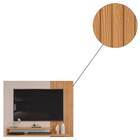 Painel Suspenso Jasmim Ripado 136cm Tv 50 Carvalho Nobre Griz