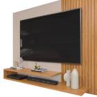 Painel Suspenso Jasmim Ripado 136cm Tv 50 Carvalho Nobre Griz