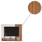 Painel Suspenso Jasmim Ripado 136cm Tv 50 Off White Freijó Bn