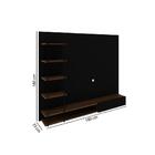 Painel Suspenso Lucca Para Tv De Até 65 Preto Avelã