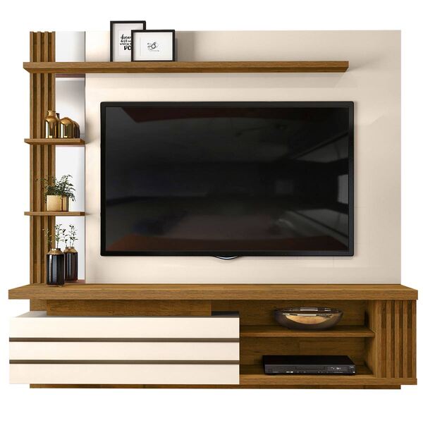 Painel Suspenso Marin Off White/demolição Dj Tv Até 55"